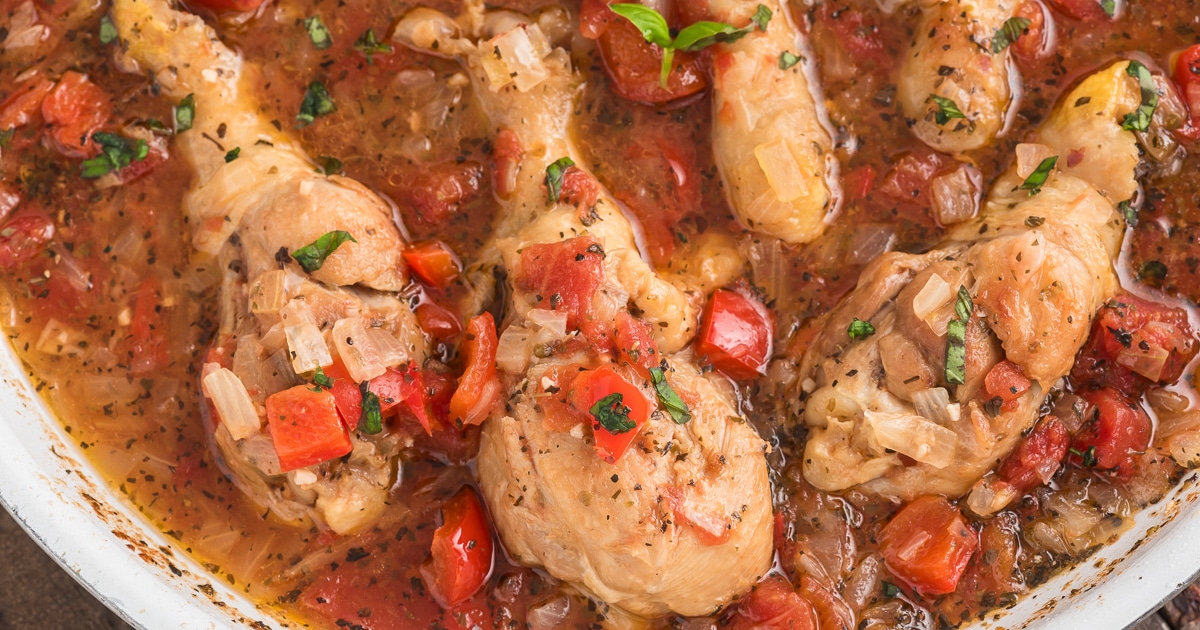 Easy & Healthy Chicken Cacciatore: Stovetop, Oven, Slow Cooker